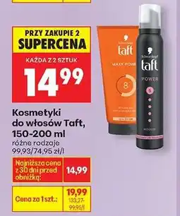 Biedronka Kosmetyki do włosów Taft, 150-200 ml oferta