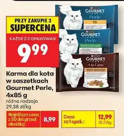 Biedronka Karma dla kota w saszetkach Gourmet Perle 4x85 g oferta