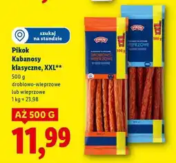Lidl PIKOK Kabanosy klasyczne, XXL oferta