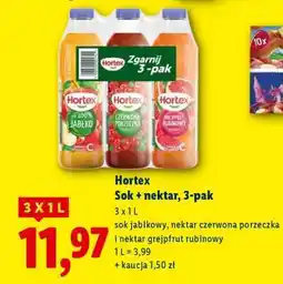 Lidl Hortex Sok + nektar, 3-pak oferta