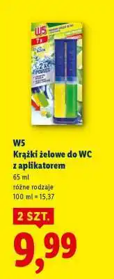 Lidl W5 Krążki żelowe do WC z aplikatorem oferta