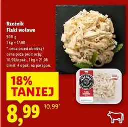 Lidl RZEŹNIK Flaki wołowe oferta