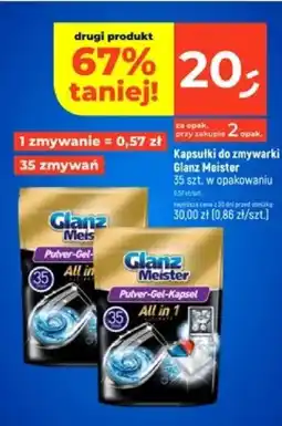 Dealz Kapsułki do zmywarki Glanz Meister oferta