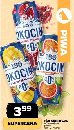 Netto Piwo Okocim 0,0% (różne rodzaje) oferta