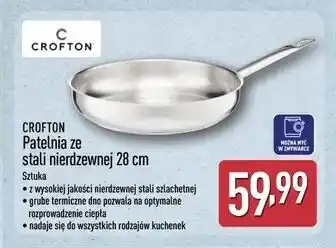 CROFTON Patelnia ze stali nierdzewnej 28 cm
