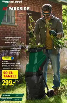 Lidl Parkside Rozdrabniacz nożowy, 2400 W oferta