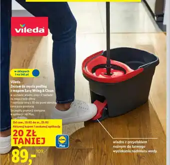 Vileda Zestaw do mycia podłóg z mopem Easy Wring & Clean