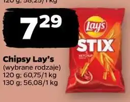 Netto Chipsy Lay’s Stix (wybrane rodzaje) oferta