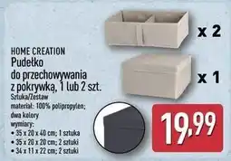 ALDI HOME CREATION Pudełko do przechowywania z pokrywką, 1 lub 2 szt oferta