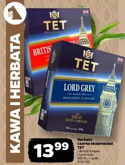 Netto Herbata czarna ekspresowa TET (British Empire, Lord Grey) oferta