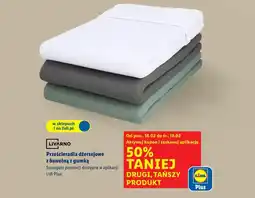 Lidl Prześcieradła dżersejowe z bawełną z gumką (Livarno) oferta