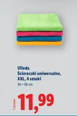 Lidl Vileda Ściereczki uniwersalne, XXL, 4 sztuki oferta