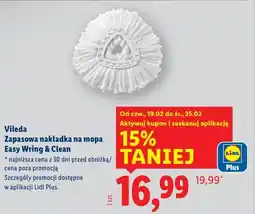 Lidl Vileda Zapasowa nakładka na mopa Easy Wring & Clean oferta