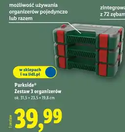 Lidl Parkside Zestaw 3 organizerów oferta