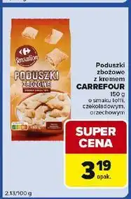 Carrefour Express Poduszki zbożowe z kremem o smaku toffi Carrefour Sensation oferta