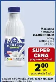 Carrefour Express Maślanka naturalna Carrefour Classic oferta