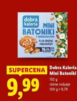 Lidl Dobra Kaloria Mini batoniki oferta