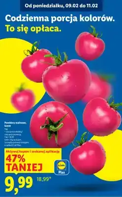 Lidl Pomidory malinowe, luzem oferta