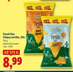 Lidl Chipsy tortilla serowe Snack Day oferta