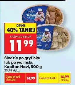 Biedronka Śledzie po gryficku oferta
