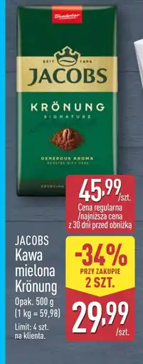 ALDI Kawa mielona Jacobs oferta