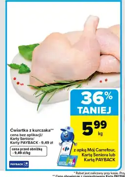 Carrefour Ćwiartka z kurczaka Carrefour oferta