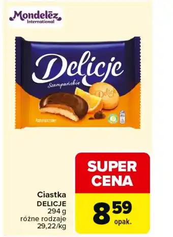 Carrefour Ciastka Delicje Szampańskie oferta