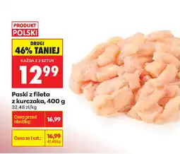 Biedronka Paski z fileta z kurczaka Polski oferta