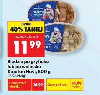 Biedronka Śledzie Kapitan Navi oferta