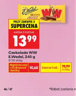 Biedronka Czekolada E. Wedel oferta