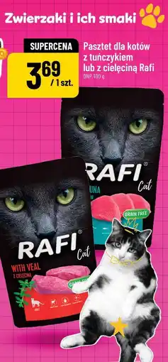 Polomarket Pasztet dla kotów z tuńczykiem lub z cielęciną Rafi oferta