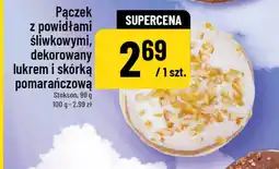 Polomarket Pączek z powidłami śliwkowymi, dekorowany lukrem i skórką pomarańczową (Stokson, 90 g) oferta