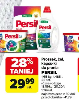 Carrefour Persil proszek, żel, kapsułki do prania 1,65 kg, 1,485 l, 22 szt oferta