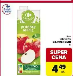 Globi Sok jabłkowy Carrefour Classic oferta