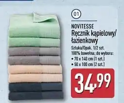 ALDI Ręczniki łazienkowe 50 x 100 cm Novitesse oferta