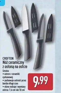 ALDI Noż ceramiczny z osłoną 10 cm Crofton oferta