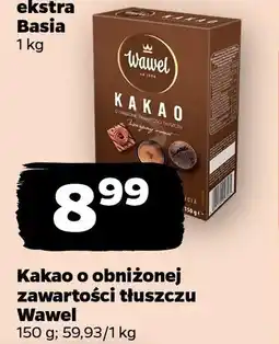 Netto Kakao o obniżonej zawartości tłuszczu Wawel oferta