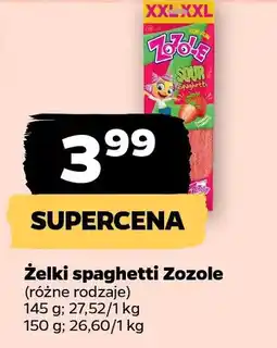 Netto Żelki spaghetti Zozole oferta