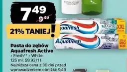 Netto Pasta do zębów Aquafresh Active oferta