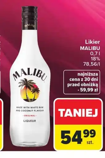 Carrefour Likier Malibu oferta