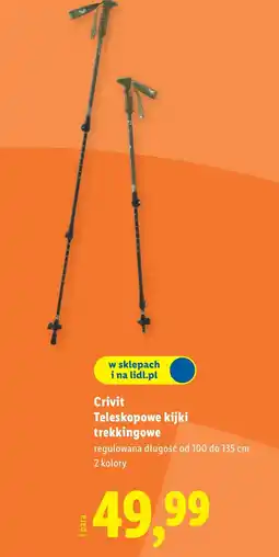 Lidl Kije trekkingowe Crivit oferta