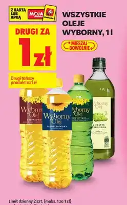 Biedronka Wszystkie oleje Wyborny DRUGI ZA 1 ZŁ oferta
