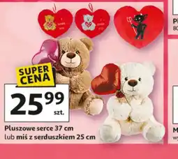 Auchan Pluszowe serce lub miś oferta