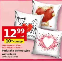 Auchan Poduszka dekoracyjna welwetowa oferta