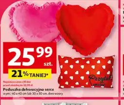 Auchan Poduszka dekoracyjna serce oferta