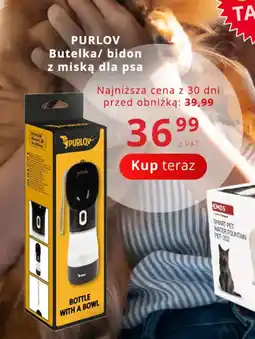 Poczta Polska PURLOV Butelka/ bidon z miską dla psa oferta
