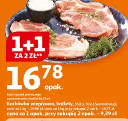 Auchan Karkówka wieprzowa kotlety oferta