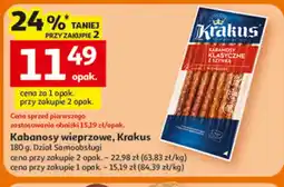 Auchan Krakus Kabanosy wieprzowe oferta