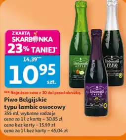 Auchan Lindemans Piwo lambic owocowy oferta