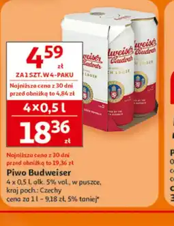 Auchan Piwo Budweiser oferta